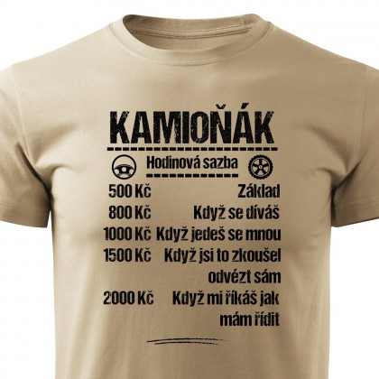 Tričko Kamioňák - sazba